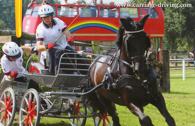 Team Bennington appears on front cover of Carriage Driving